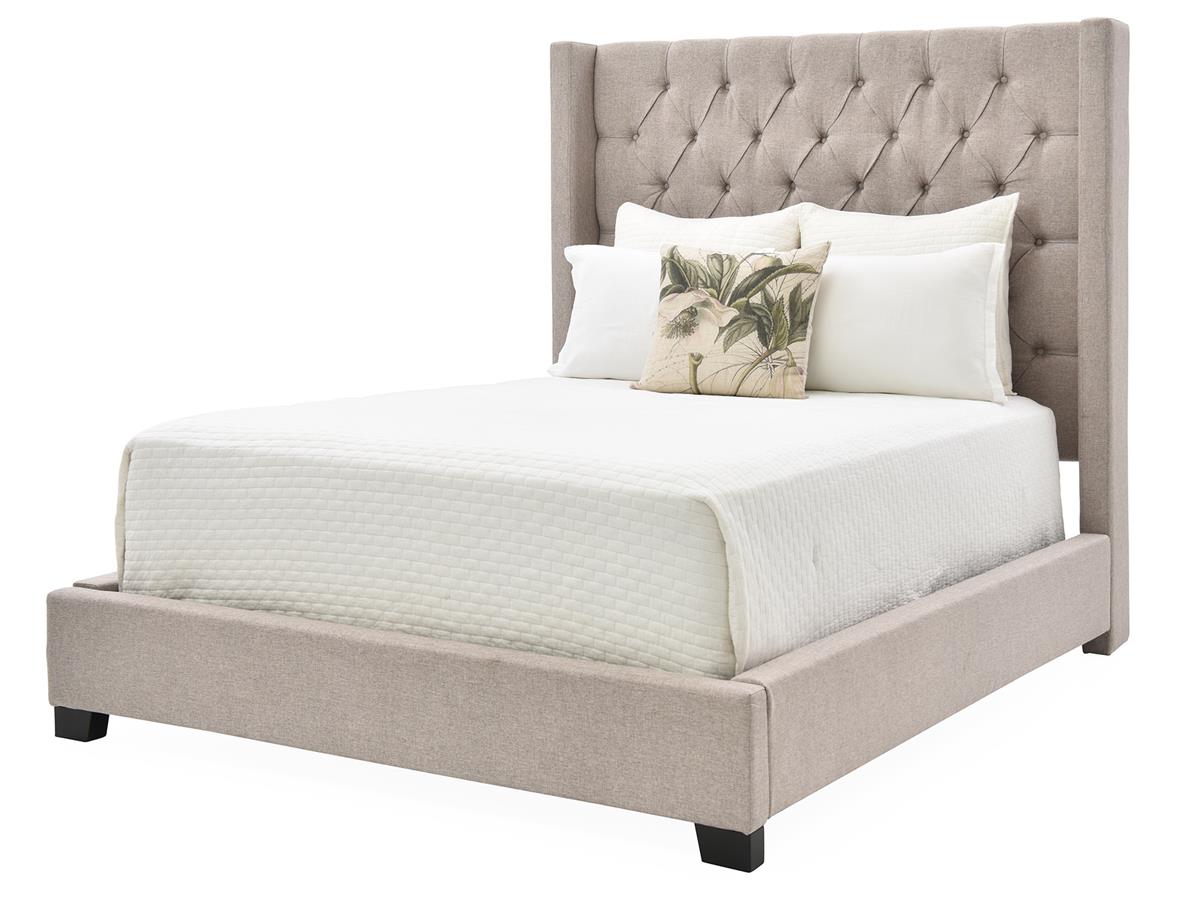 Morrow Upholstered Bed, Gray